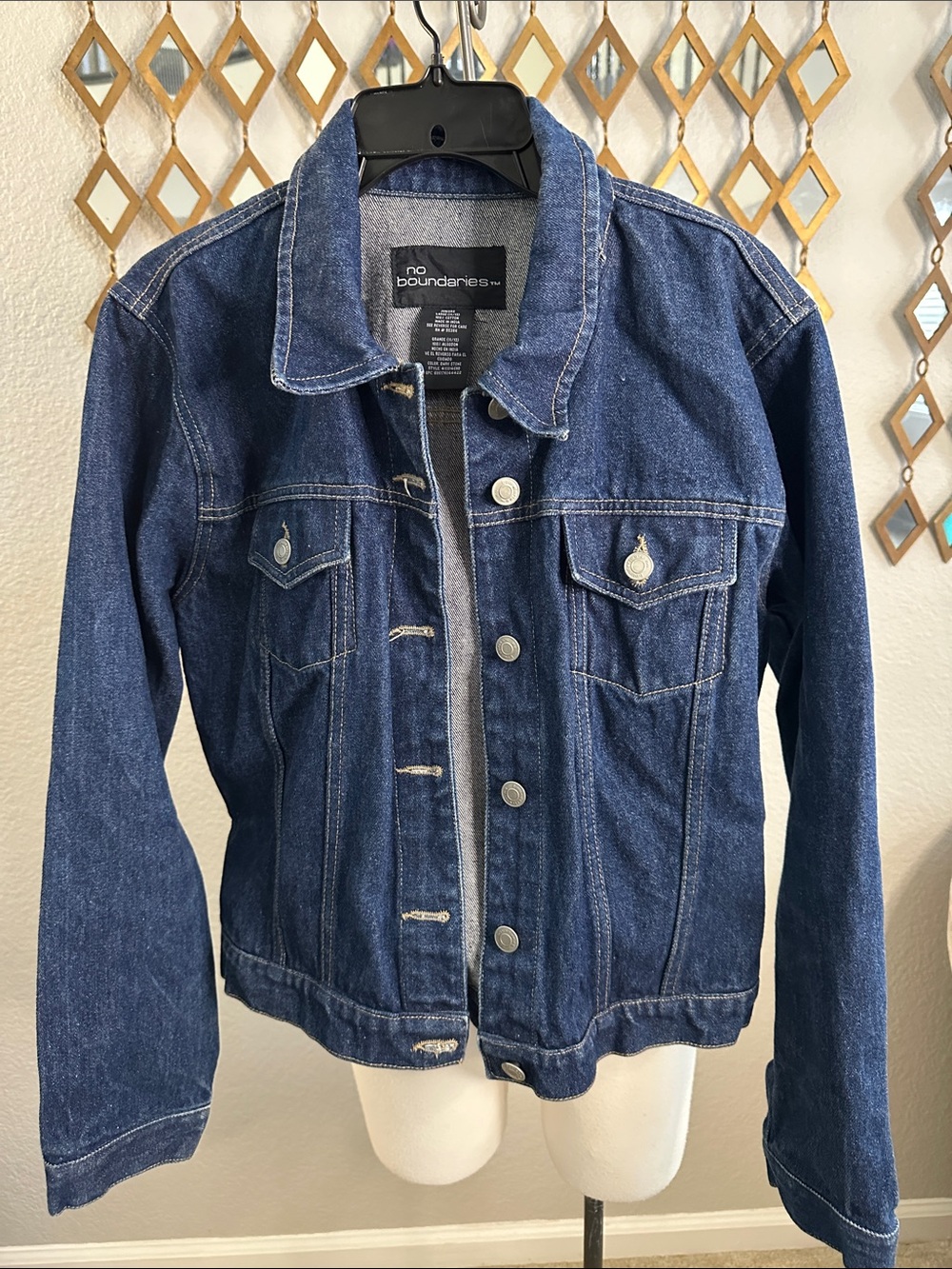 Classic No Boundaries Dark Wash Denim Jacket